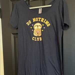 Do Nothing Club Graphic Nightshirt